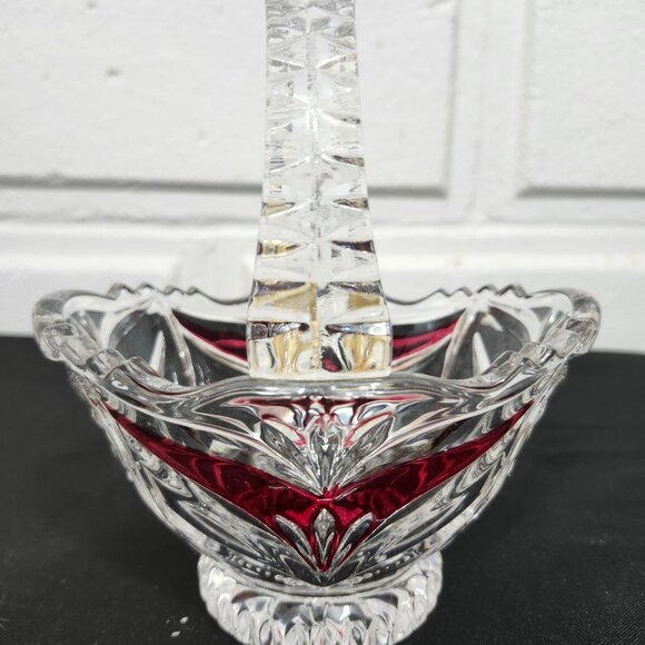 Vintage Anna Hutte Bleikristall Lead Crystal Basket - Picture 2 of 8